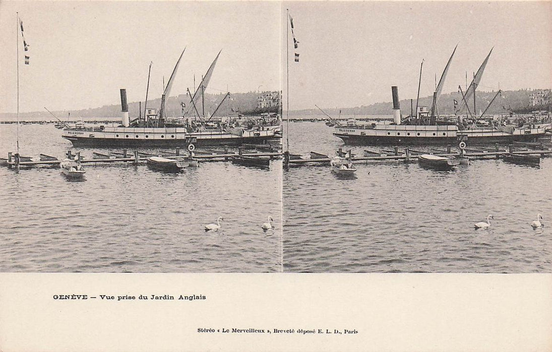 Geneve Vue Prise Du Jardin Anglais