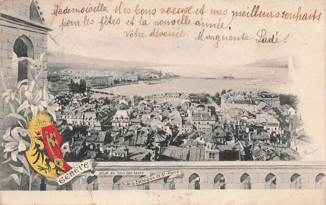 Geneve Prise Du Haut Des Tours De La Cathedrale De St-Pierre