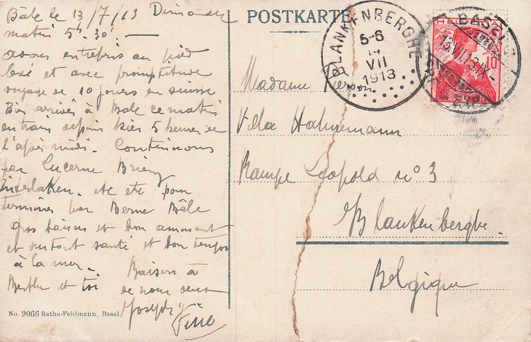 Basel Rheinpartie Mit Münster