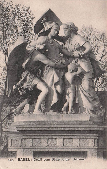 Basel Detail Vom Strassburger Denkmal