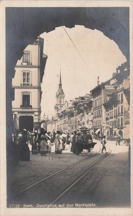Bern Durchblick Auf Den Marktplatz