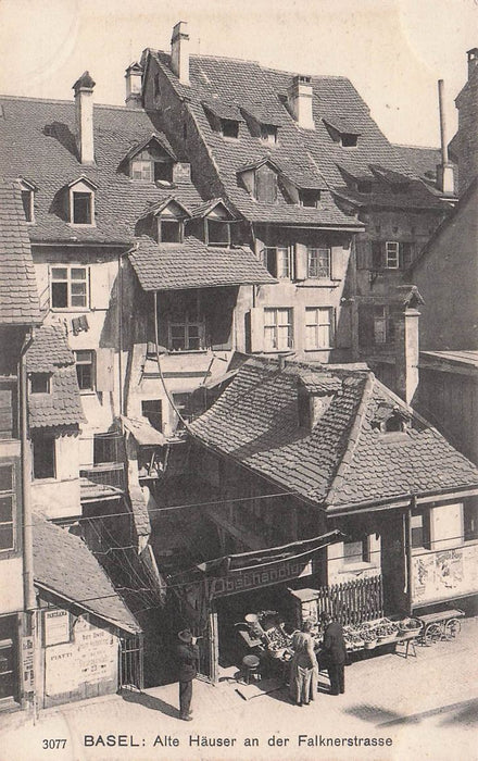 Basel Alte Häuser An Der Falknerstrasse