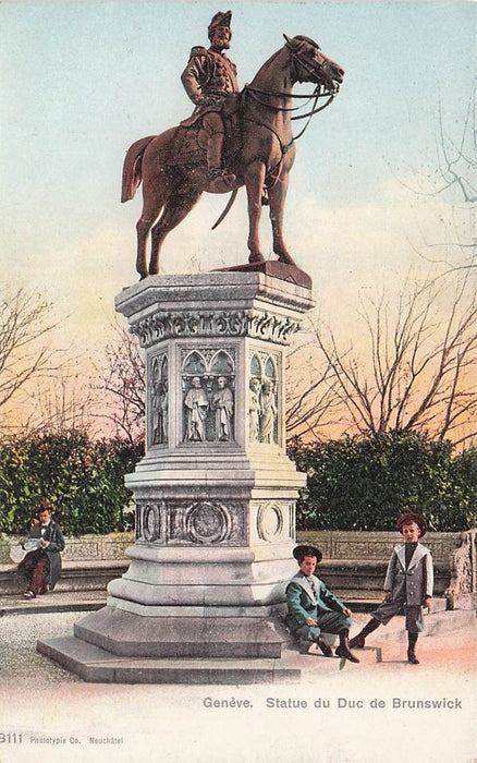 Geneve Statue Du Duc De Brunswick