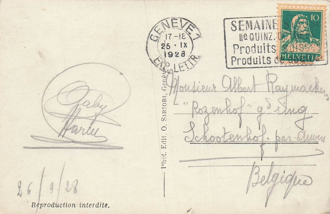 Geneve Place Des Alpes Et Le Mont-Blanc