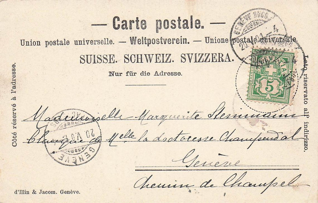 Geneve  Monument Dufour