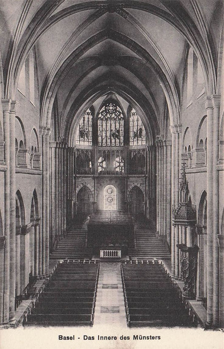 Basel Das Innere Des Münsters