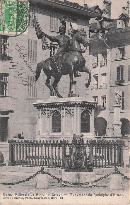 Bern Ritterstatue Rudolf V Erlach