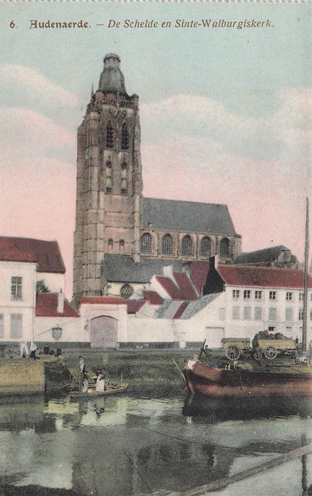 Oudenaerde De Schelde En Sinte-Walburgiskerk