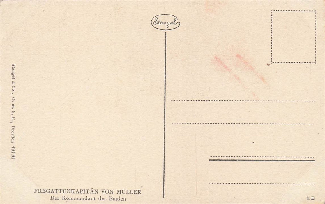 Fregattenkapitän Von Müller Der Kommandant Der Emden