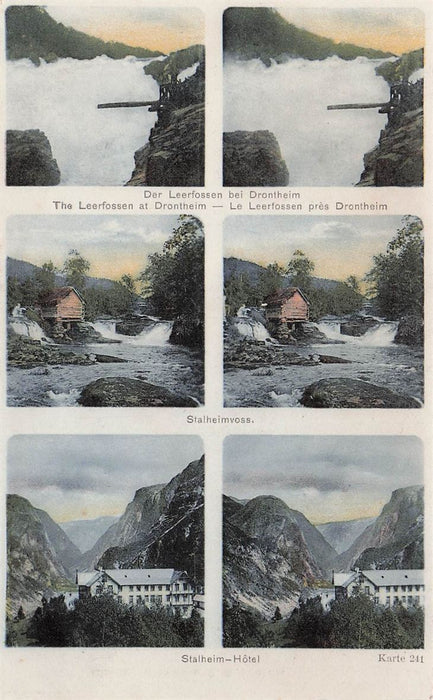 Der Leerfossen Bei Drontheim