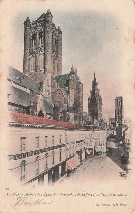 Gand Clochers De L'Eglise Saint-Nicolas Du Beffroi