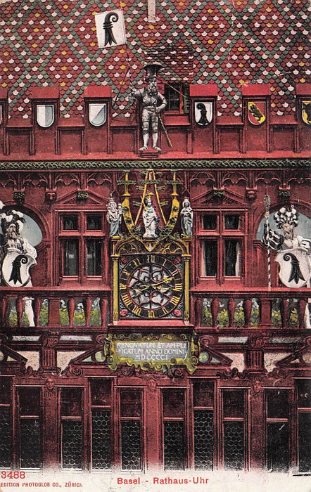 Basel Rathaus-Uhr