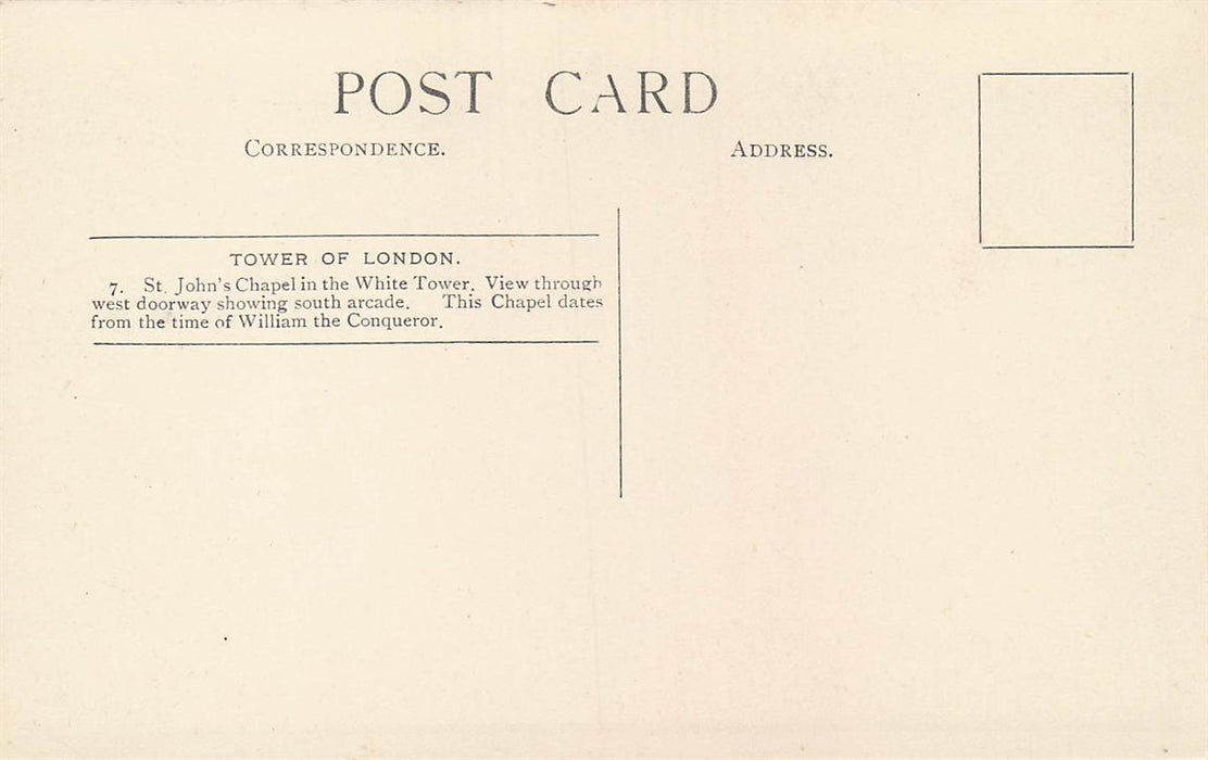 Tower Of London St John'S Chapel In The White Tower