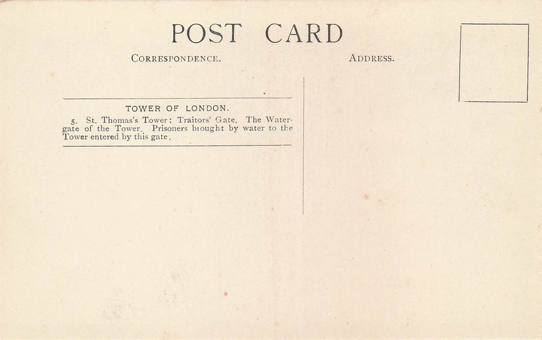 Tower Of London St Thomas'S Tower