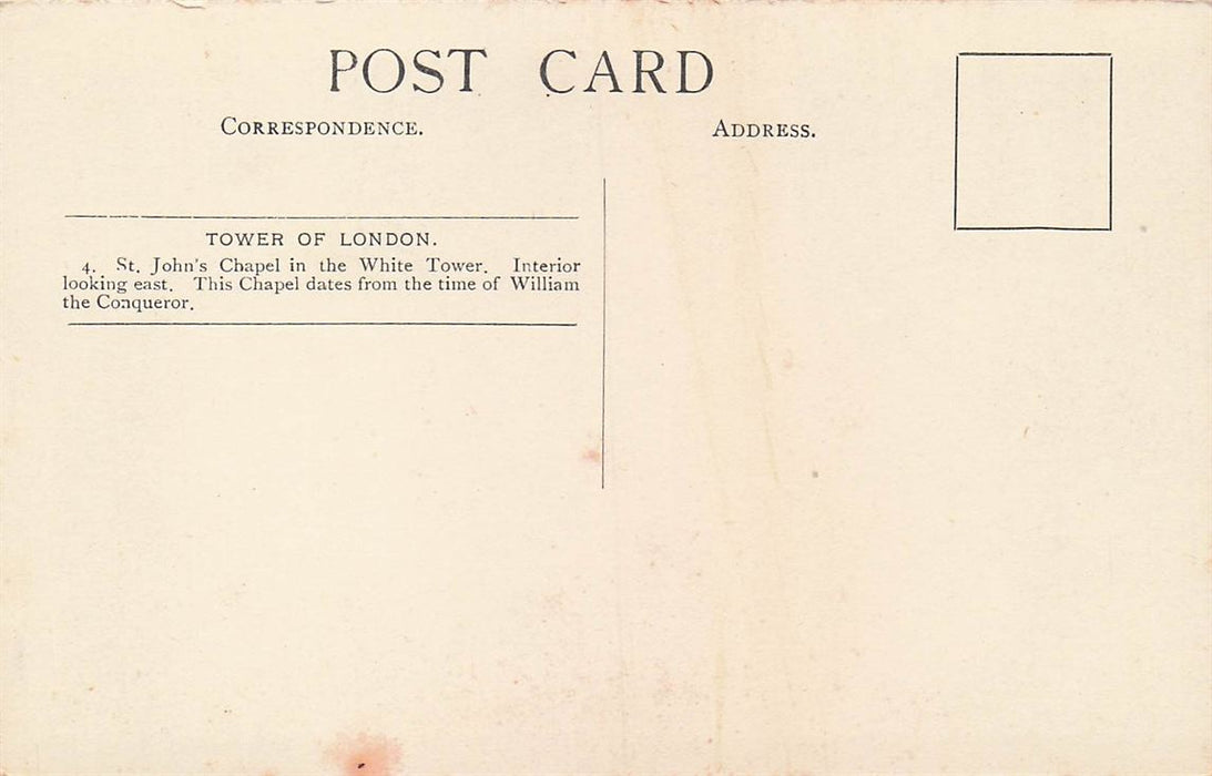 Tower Of London  St John'S Chapel In The White Tower Interior