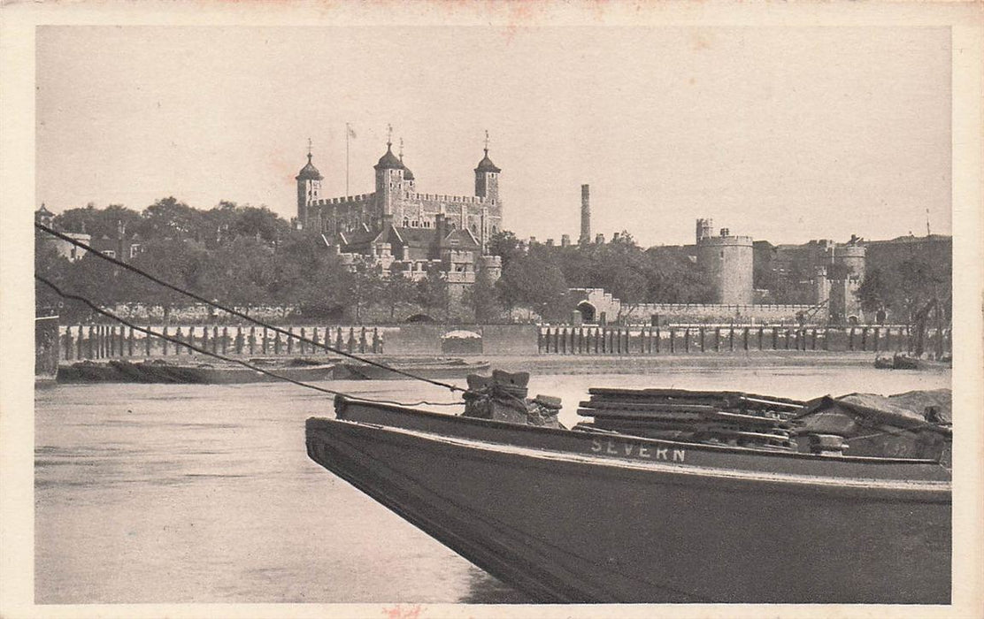Tower Of London General View From The South Bank Of The Thames