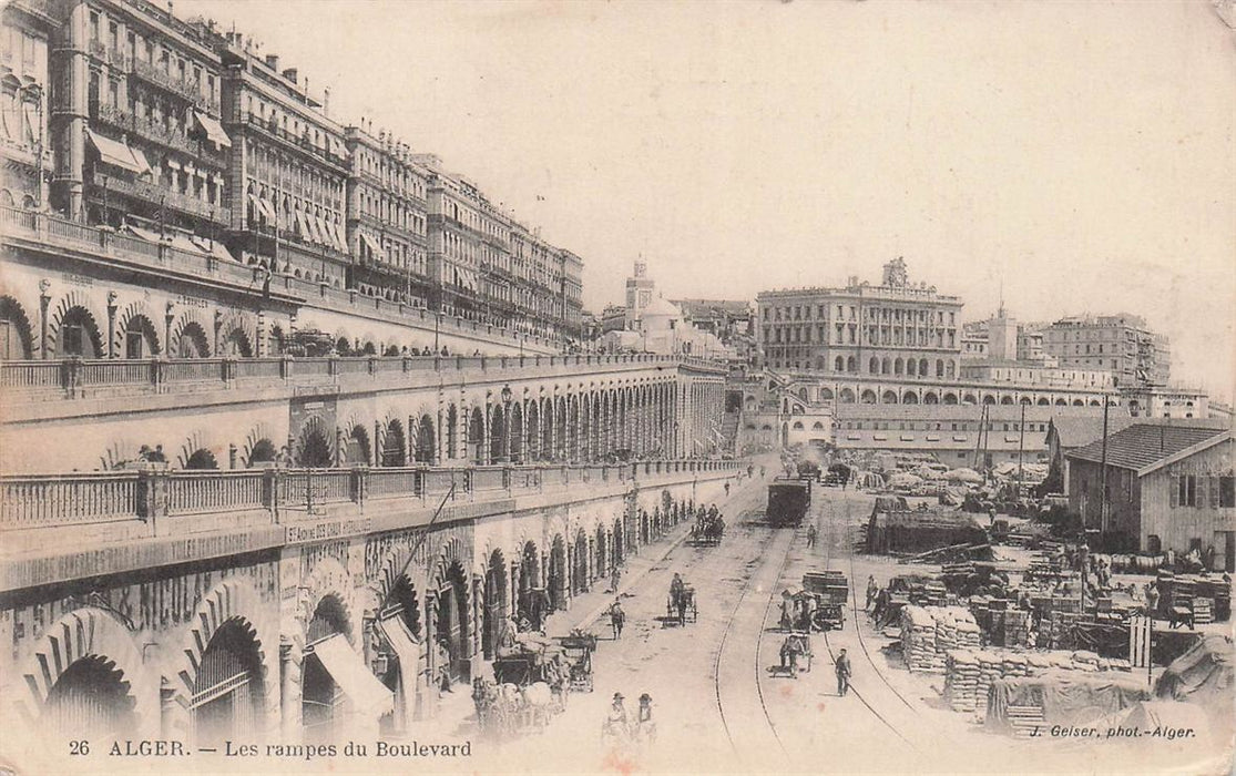 Alger Les Rampes Du Boulevard