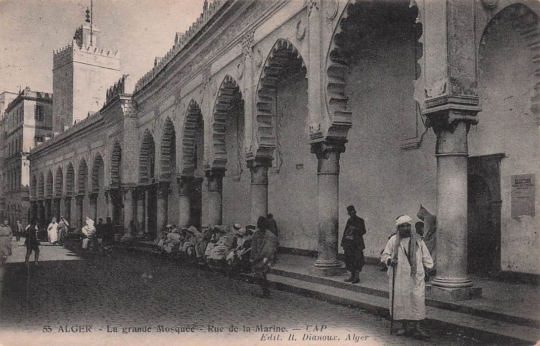 Alger La Grande Mosquee Rue De La Marine