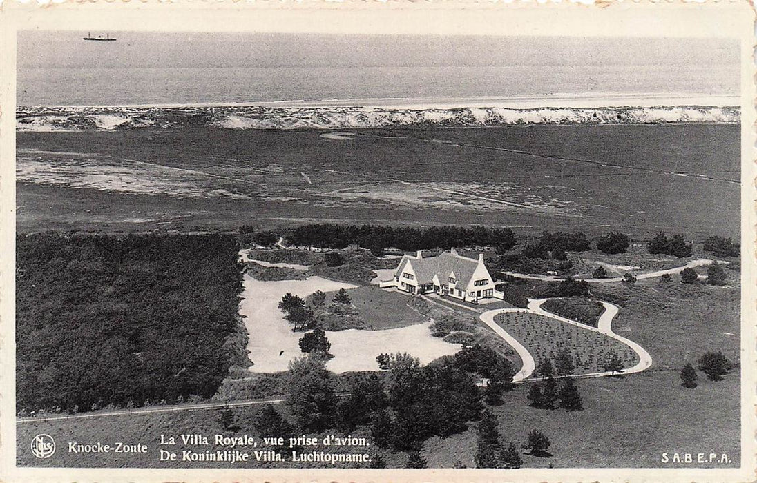 Knocke-Zoute La Villa Royale Vue Prise D'Avion