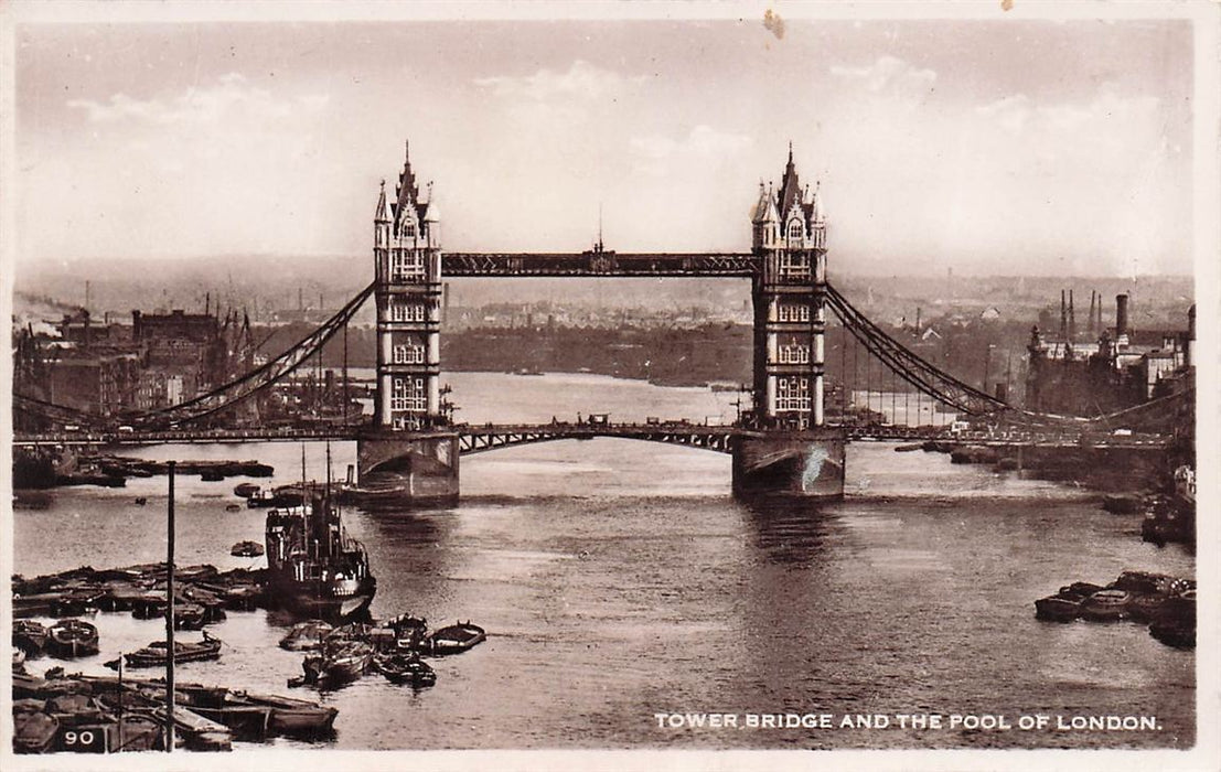 Ower Bridge And The Pool Of London