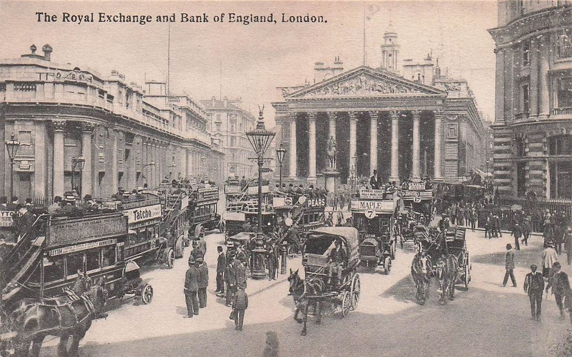 The Royal Exchange And Bank Of England London