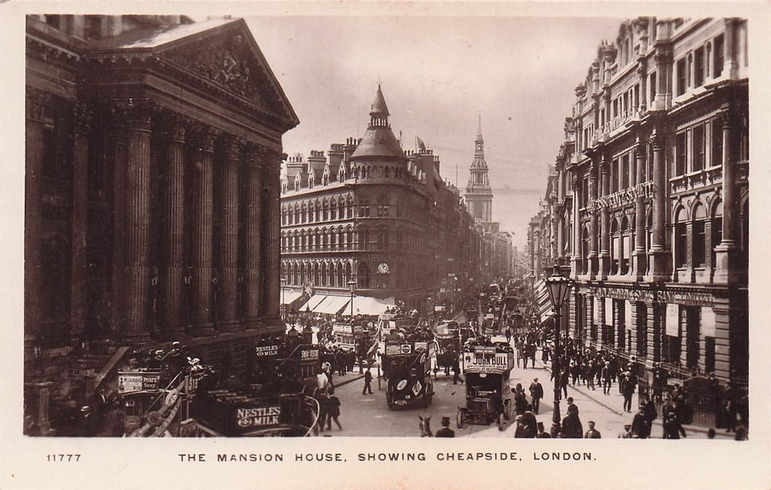 The Mansion House Showing Cheapside London