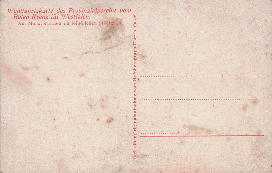 Am Marktbrunnen Im Feindlichen Städtchen