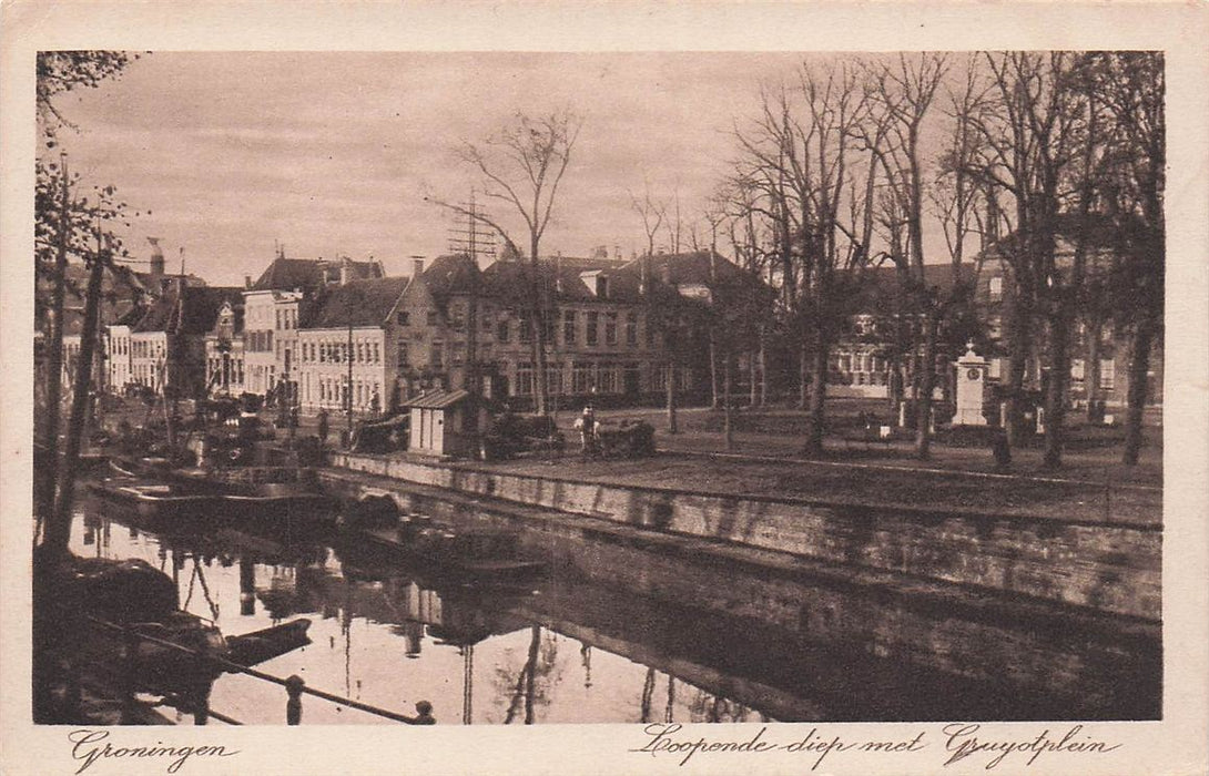Groningen Loopende Diep Met Guyotplein