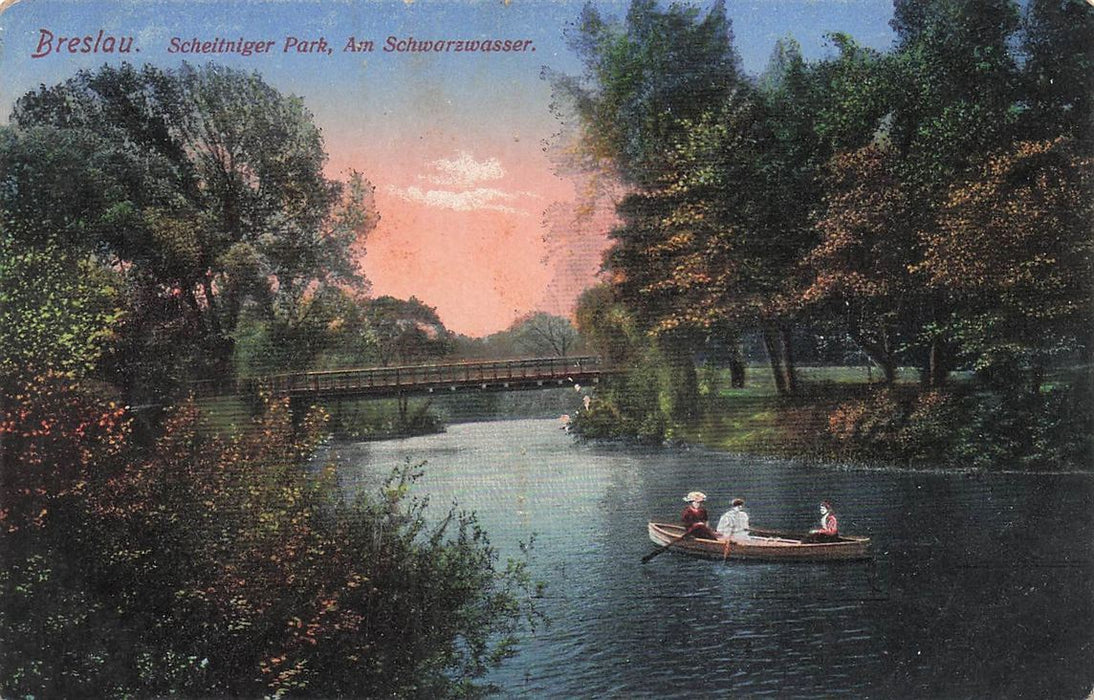 Breslau Scheitniger Park Am Schwarzwasser