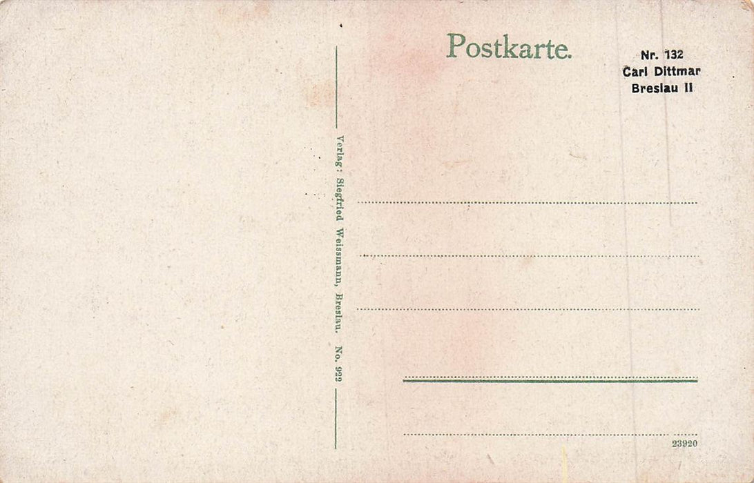 Breslau Scheitniger Park Am Schwarzwasser