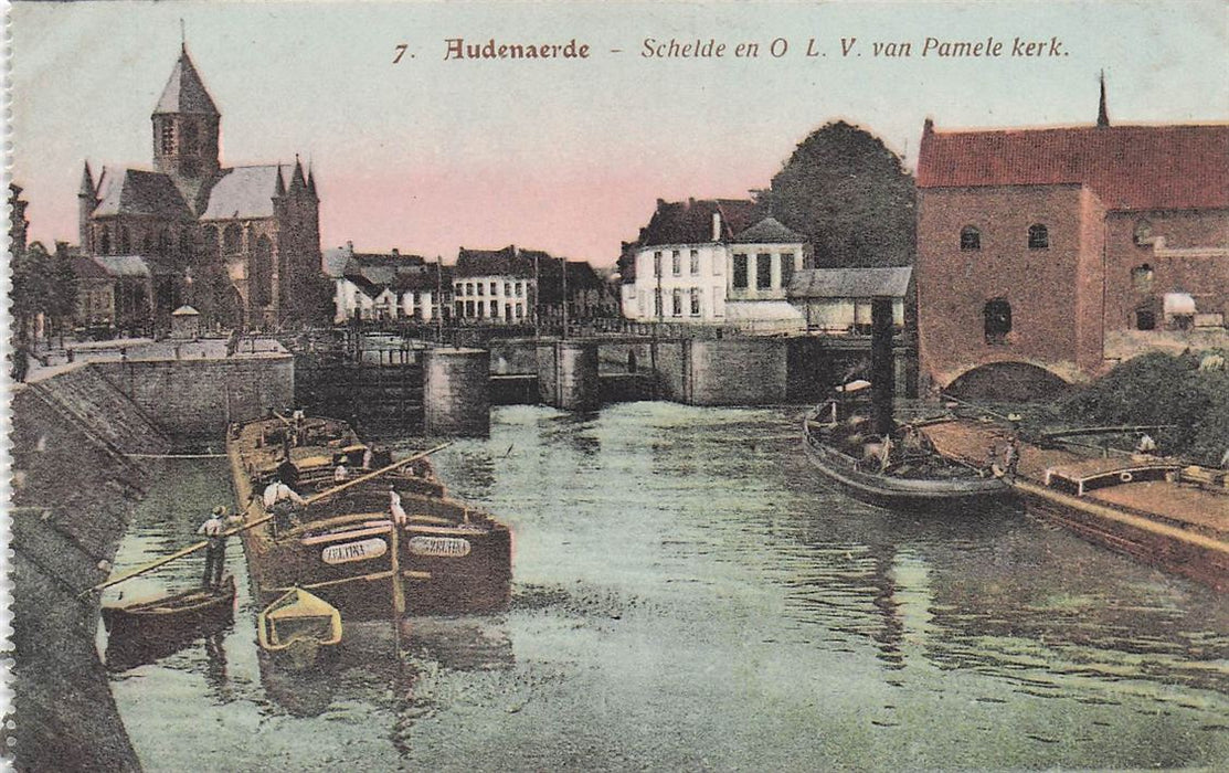 Oudenaerde Schelde En O L V Van Pamele Kerk