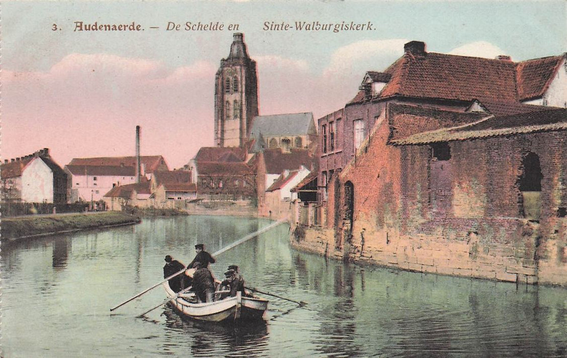 Oudenaerde De Schelde En Sinte-Walburgiskerk