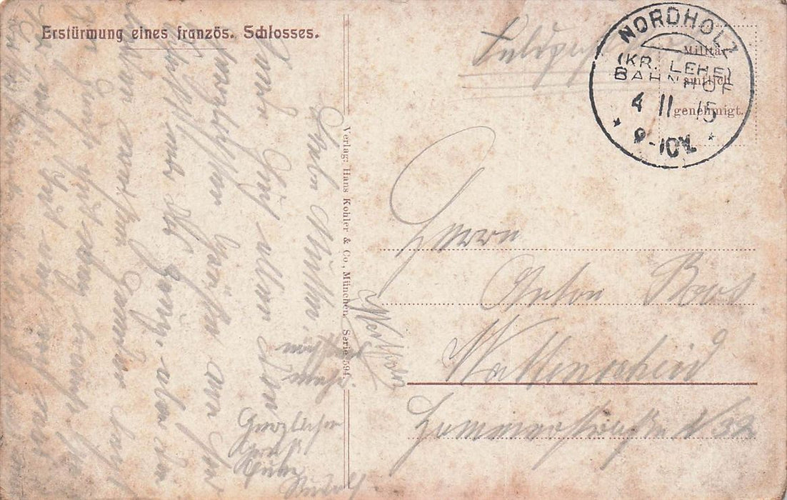 Erstürmung Eines Französ Schlosses