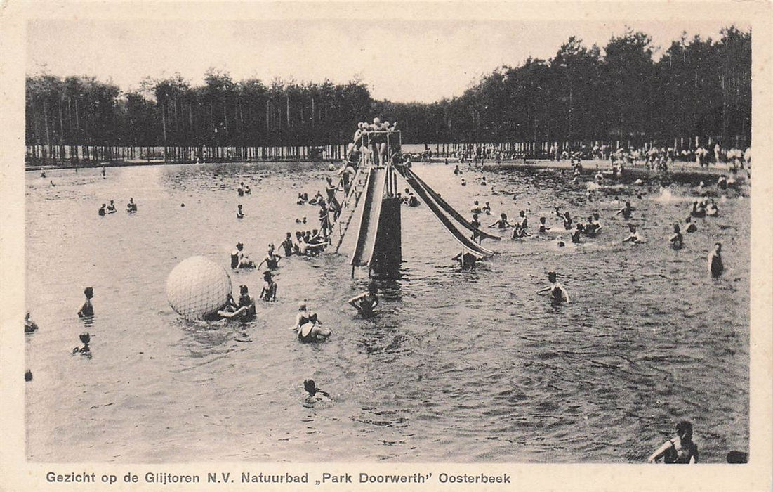 Oosterbeek Gezicht Op De Glijtoren Natuurbad Park Doorwerth
