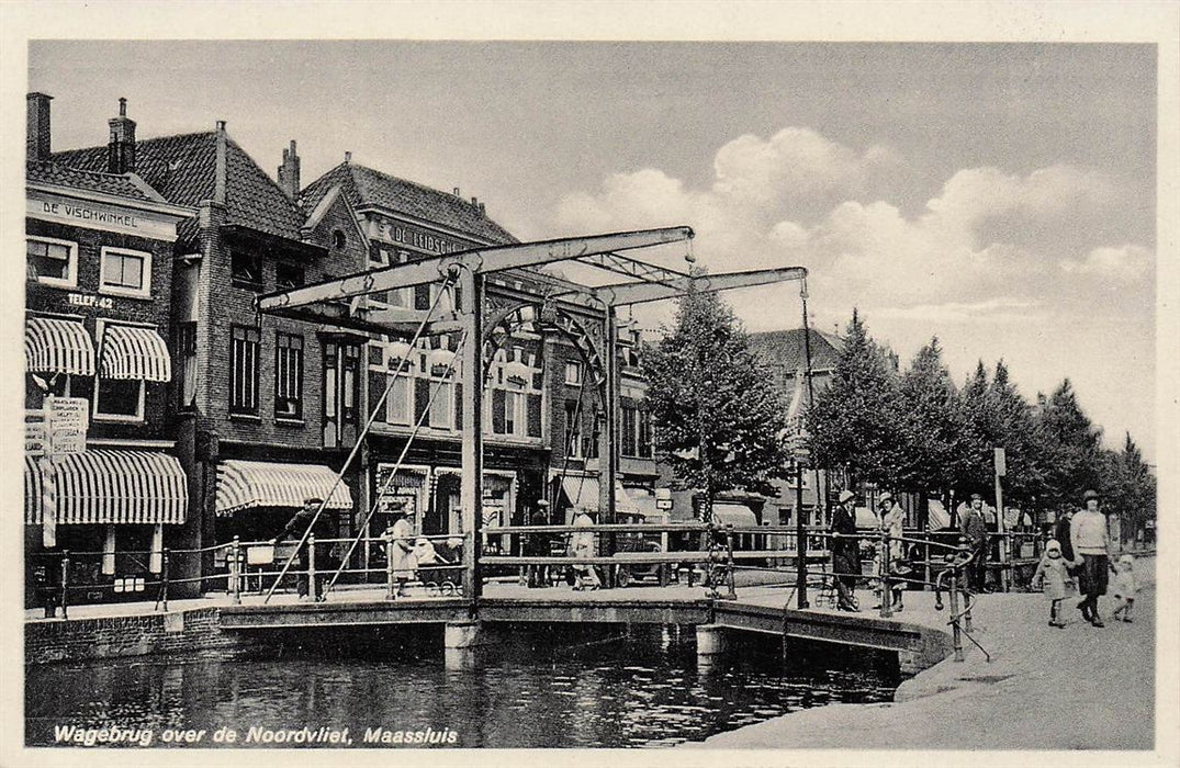 Wagebrug Over De Noordvliet Maassluis