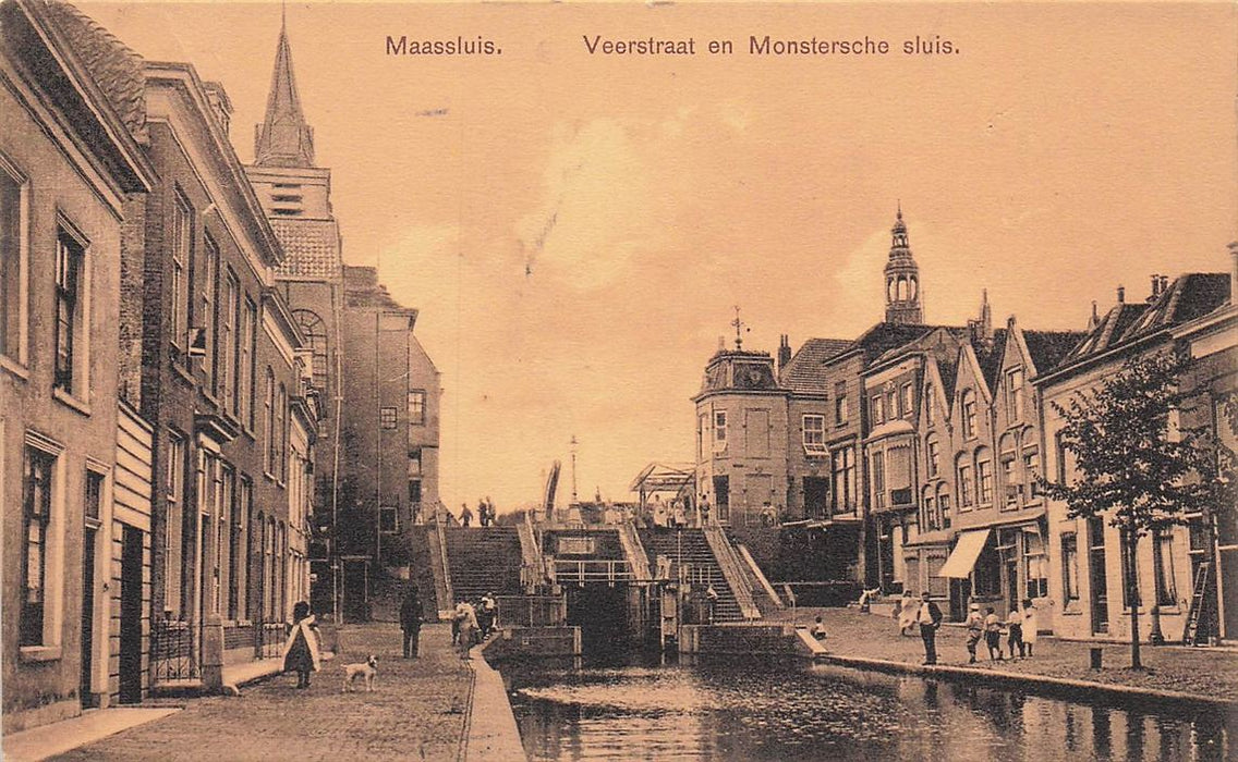 Maassluis Veerstraat En Monstersche Sluis