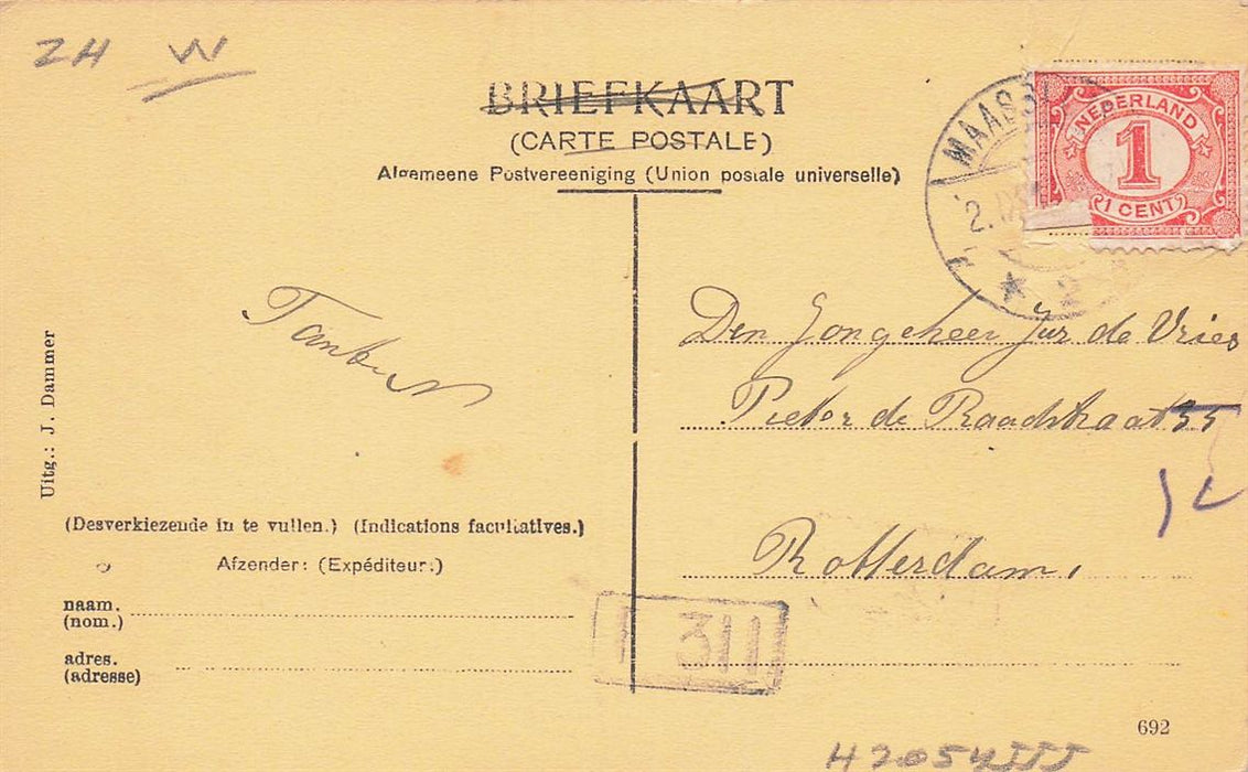 Maassluis Veerstraat En Monstersche Sluis