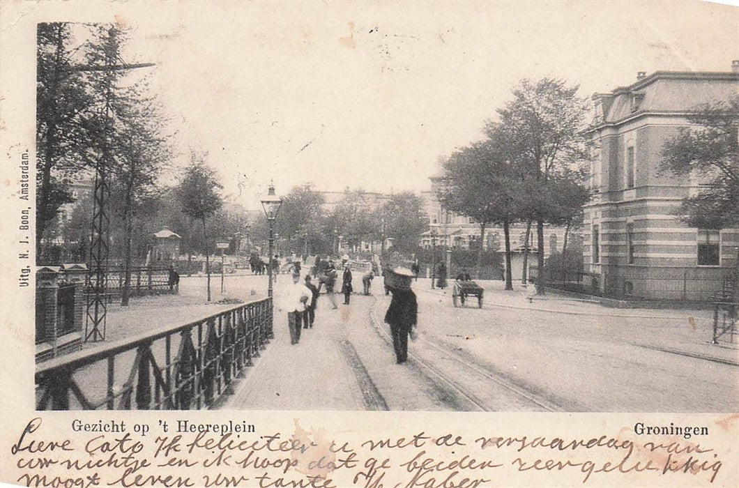 Gezicht Op 'T Heereplein Groningen