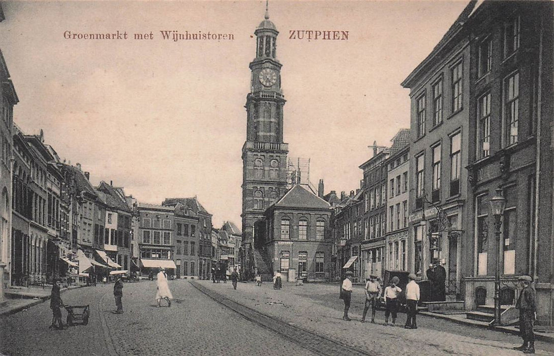 Groenmarkt Met Wijnhuistoren Zutphen