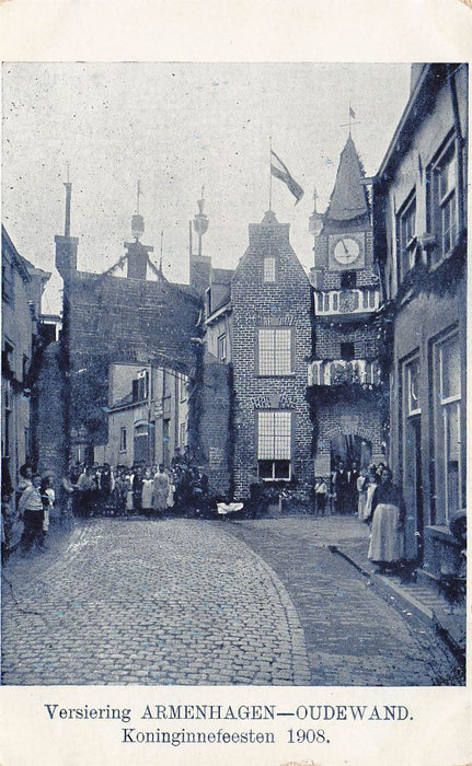 Zutphen Versiering Armenhagen-Oudewand Koninginnefeesten 1908