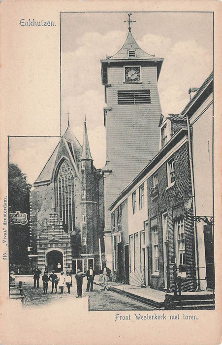 Enkhuizen Front Westerkerk Met Toren
