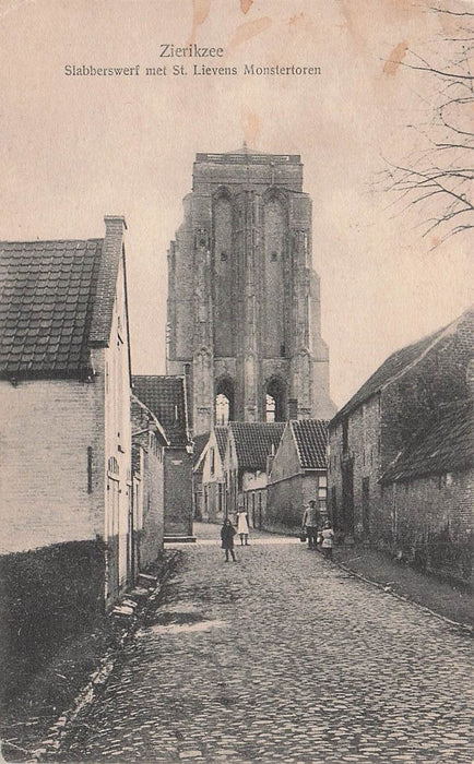 Zierikzee Slabberswerf Met St Lievens Monstertoren