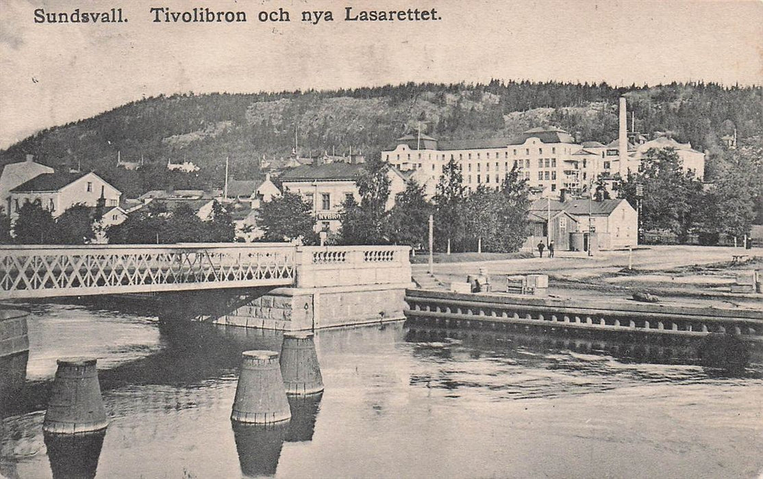 Sundsvall Tivolibron Och Nya Lasarettet