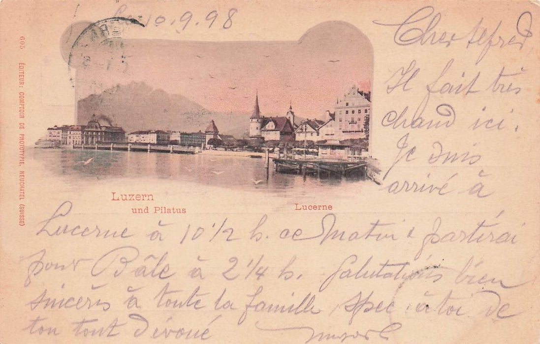 Luzern Lucerne Und Pilatus