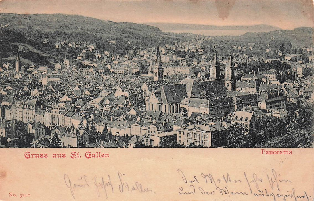 Gruss Aus St Gallen Panorama