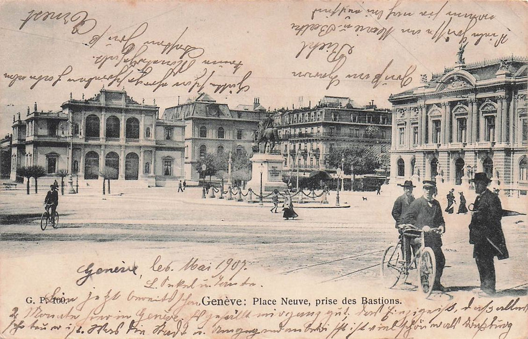 Genève Place Neuve Prise Des Bastions