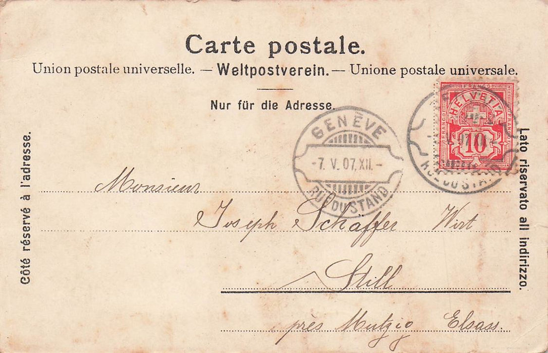 Genève Place Neuve Prise Des Bastions