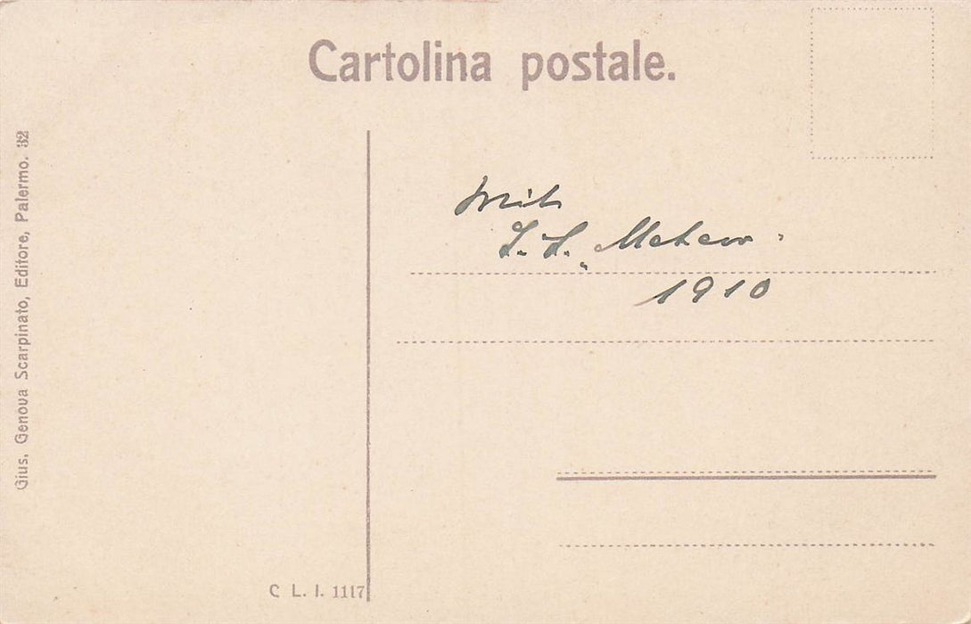 Palermo Via Borgo E Monte Pellegrino