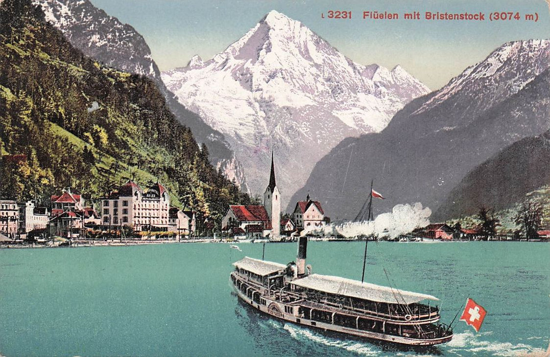 Flüelen Mit Bristenstock