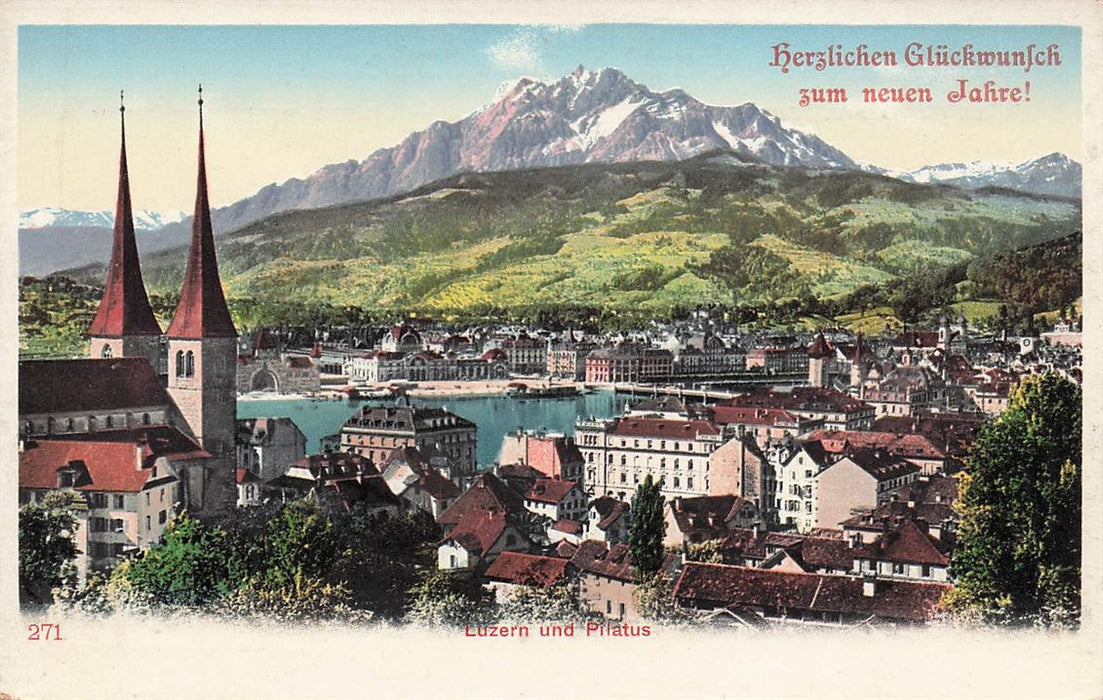 Luzern Und Pilatus Herzlichen Glückwunsch Zum Neuen Jahre